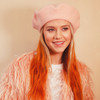Beret Hat - Wool - Winter Fall - Wildflower + Co. - Blush Pink (2)