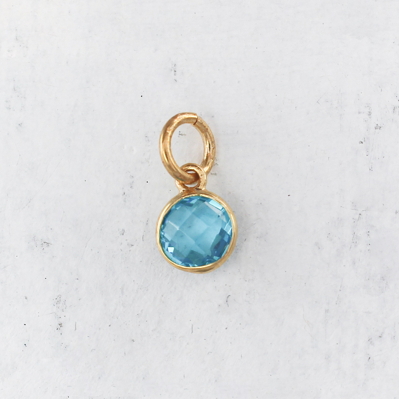 Birthstone Charm Pendant December Blue Topaz Gold Perfect For Necklaces Or Bracelets Wildflower Co Birthstone Charm Pendant December Blue Topaz Gold Perfect For Necklaces Or Bracelets Wildflower Co
