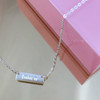 Tiny Bar Necklace - Dainty - Everyday - Minimal - Layering - Gold - Silver - Personalized - Custom - Engraved - Wildflower Co