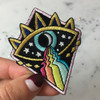 Cosmic Aura Rainbow Eye Embroidered Patch - Wildflower Co