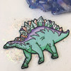 Crystal Stegosaurus Dinosaur Embroidered Patch Iron On Patches Flair - Wildflower + Co (1)
