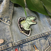 T-Rex Dinosaur Embroidered Patch - Black Hole - Outer Space - Iron On Patches Flair - Wildflower + Co 