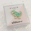 T Rex Dinosaur Enamel Pin - Green Pastel - Flair - Wildflower Co 