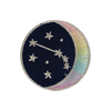 ARIES Zodiac Patch - Star Sign Constellation - Crescent Moon - Embroidered Iron On Patch Patches for Jacket Jackets Flair - Night Sky Pastel Ombre - Wildflower Co DIY 