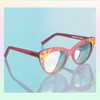 Cat Eye Sunglasses Sunnies Fun Cute Enamel Temple Details Sunrise - PASTEL PINK - On Model - Wildflower   Co  (13)