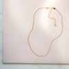 Figaro Chain Necklace - Choker Length - Gold - Wildflower + Co. Jewelry (1)