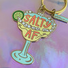 Salty AF Margarita Enamel Keychain Key Ring - Feminist - Wildflower + Co (2)