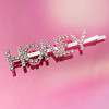 HONEY CRYSTAL BOBBY PIN - BRIDAL BRIDE HAIR ACCESSORY CLIP - RHINESTONE DIAMOND SILVER - WILDFLOWER + CO.