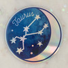 TAURUS - Zodiac Sticker - Star Sign Constellation - Moon & Star - Sky - Astrology - Astronomy - Holographic Vinyl - Stickers for Laptop Water Bottle - Wildflower + Co. - Indiv Sticker -  (2)