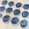 ARIES - Zodiac Sticker - Star Sign Constellation - Moon & Star - Sky - Astrology - Astronomy - Holographic Vinyl - Stickers for Laptop Water Bottle - Wildflower + Co. - Indiv Sticker -  (2)