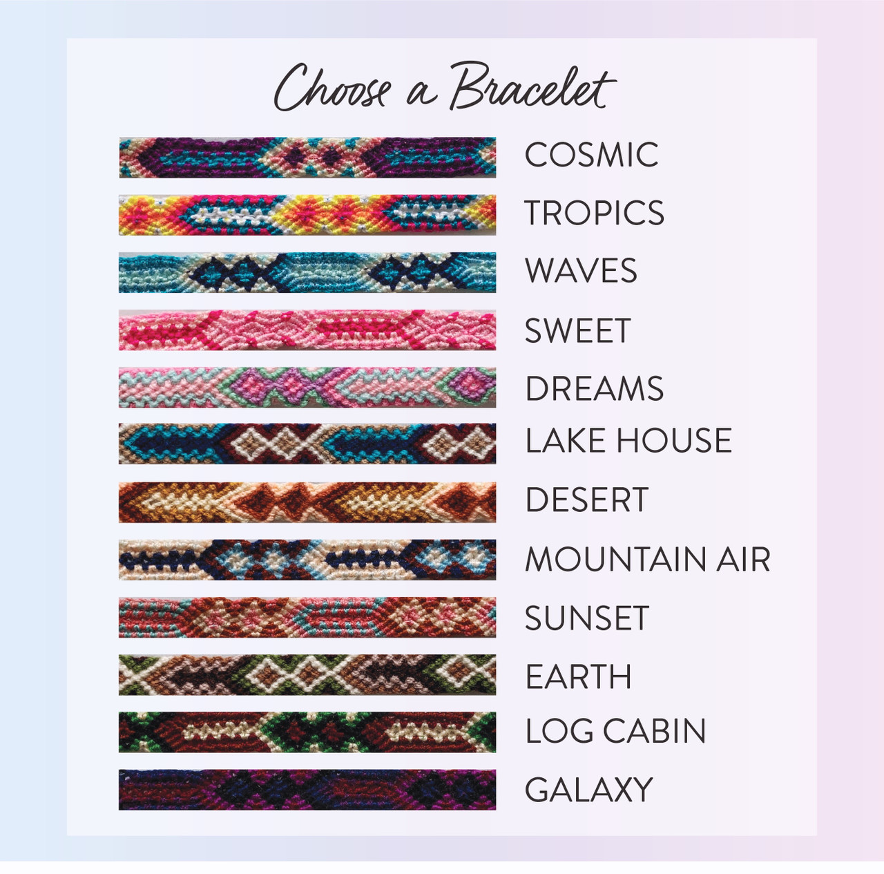 Friendship Bracelet Sunset Coral Aqua Wildflower Co