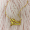 Nope Nameplate Necklace - Sterling Silver Gold Vermeil - No Sorry Not Sorry - Wildflower + Co (1)