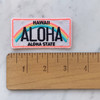 Hawaii Aloha License Plate Patch - Embroidered Iron On Patches - Beach Ocean Travel Rainbow Quote - Wildflower + Co (5)