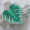 Monstera Leaf Plant Patch - Embroidered Iron On Patches - Green Pink - Plant Lady  Plant Mom - Wildflower + Co. DIY (2)