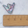 Hang Loose Surfer Hand Patch -Embroidered Iron On Patches - Tie Dye - Pastel - Beach - Ocean Surf Surfer - Wildflower + Co. DIY (2)