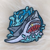 Shark Patch -Embroidered Iron On Patches - Beach - Ocean Wave Surf Surfer - Wildflower + Co. DIY (4)