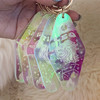 Zodiac Keychains - 70s Vintage Motel Key Tag - Key Ring - Holographic Iridescent Magical AF Cosmic - Wildflower + Co.  (1)