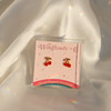 JW00596-GLD-OS-R - Cherry Stud Earrings - Cute Earrings - Aesthetic - Wildflower + Co. Jewelry Gift