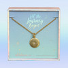 dainty gold compass necklace wildflower