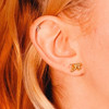 Pegasus Stud Earrings - Studs Earrings - Dainty Tiny Gold - Cute Unicorn - Astrology Cosmic - Wildflower + Co. Jewelry Gifts (1)