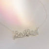 Be Kind Necklace Nameplate - Sterling Silver or Gold - Positive Positivity Affirmation - Kindness - Wildflower + Co. Jewelry Gifts (1)