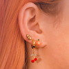 Ear Party - Stacked Earrings - UFO Alien Eye - Dainty Gold Stud Studs - Wildflower + Co. Jewelry Gifts