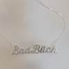 Bad Bitch Necklace Nameplate - Sterlling Silver - That Bitch - Wildflower + Co. Jewelry Gifts (6)