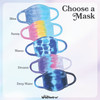 Tie Dye Face Mask Masks - Cute Cotton Fabric - Washable Reusable - Personalize with Color & Patch - Wildflower + Co (1)