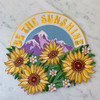 TR00381-MLT-OS Be the Sunshine XL Back Patch for Jackets - Sun Mountain Nature VSCO - Wildflower + Co