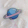 TR00373-MLT-OS - Planet Patch - Embroidered Patches for Jackets - Pastel & Metallic Silver - Saturn Space Cosmic - VSCO - Wildflower + Co. DIY 