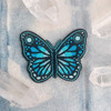 TR00366-ALL-OS Butterfly Patch Iron On Patch Applique Embroidered - Yellow Monarch, Lilac - Purple, or Aqua - Turquoise - Wildflower DIY