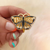 AC00173-MLT-OS Free Spirit Butterfly Enamel Pin - Lapel Pins - Hard Enamel - Monarch Butterfly Gifts - Butterfly Jewelry - Daisy Boho Bohemian - Wildflower + Co - VSCO