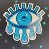 PC00102-BLU-OS - Cosmic sticker- Evil eye sticker - Cosmic evil eye sticker - Blue sticker - Stickers for water bottles - Laptop stickers - Wildflower + Co. - VSCO 