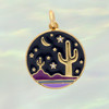 JW00875-GLD-OS - Desert Medallion Charm, Gold - Charm, Charms, Pendant, Pendants, DIY, Jewelry Making, Jewelry Supplies, Jewelry Making Supplies, Necklace Charm, Bracelet Charm, Charm for Necklace, Charm for Bracelet, Gold Charm, Medallion, Medallion Charm, Desert Charm, Desert Medallion Charm, Enamel, Positivity, Cute Charms, VSCO - BC CROP