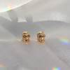 JW00438-GLD-OS-R - Tiny Skull Stud Earrings - Gold - Wildflower + Co. Jewelry Gifting