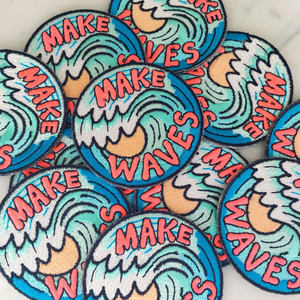Make Waves Patch - Iron On Embroidered Patches - Wildflower + Co.
MAKE WAVES. Always. Wear this patch as a sign that you will challenge the status quo & fight for what you believe in! Fully embroidered in vibrant colors.
