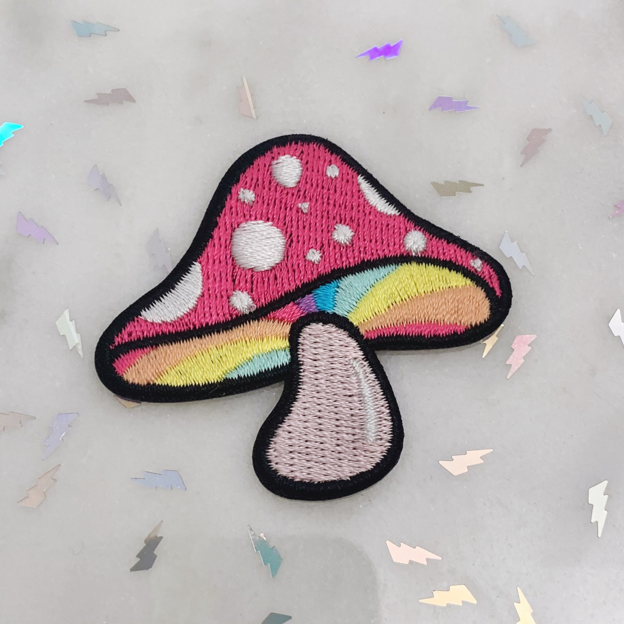 Be83 más colorido hongo Mushroom Magic Patch aplicación perchas imagen Patch DIY 
