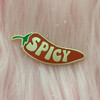 AC00199-RED-OS - Spicy Pepper Enamel Pin - Enamel Pins - Cute - Spicy Pepper - Spicy Pin - Foodie Gifts - 70s - Vintage - Lapel Pin - Pin - Aesthetic