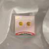 JW00883-YEL-OS-R - Smiley Face Stud Earrings  - Wildflower & Co. USE BC CROP