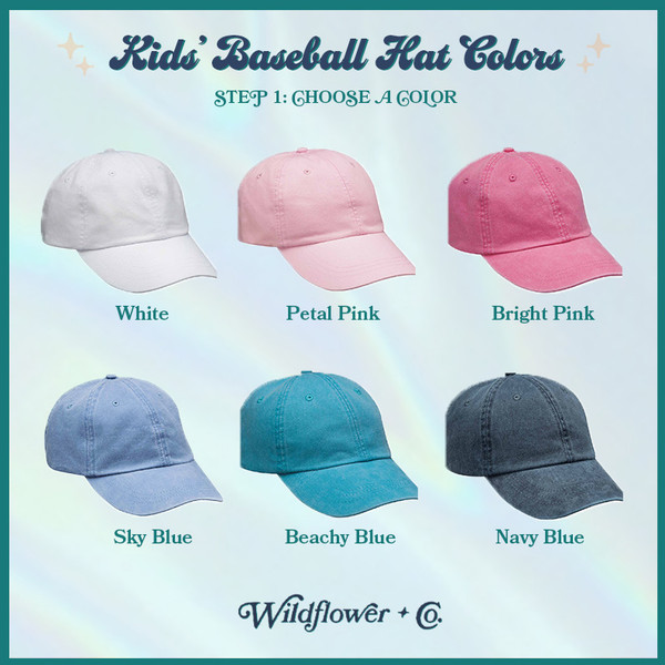 AC00227-ALL-OS - Kids Hat Group Pic, Accessories, Gift for Kids, Kids Gifts, Baseball Cap, Patches, Patch Hats, Children's Gift,  Back to School, Back to School Gifts, Pastel