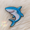TR00478-MLT-OS - Friendly Shark Patch, Patches, Patch, Iron On, Iron On Patches, Patches for Jackets, Embroidered Patches, Embroidery, Embroidered, Shark Patch, Shark, Sharks