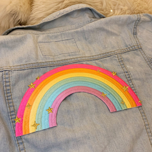 TR00469-MLT-OS - TR00469-MLT-OS - Patches, Patch, Iron On, Iron On Patches, Patches for Jackets, Embroidered Patches, Embroidery, Embroidered, Cute Patch, Adorable Patch, Rainbow, Rainbow Patch, Colorful, Pride