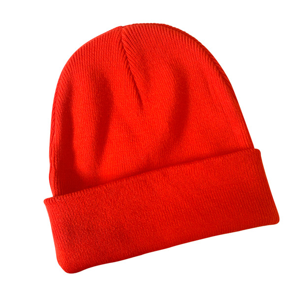 Blue Wave Cuffed Beanie red Embroidery Blue Wave Cuffed Beanie red Embroidery