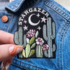 TR00498-MLT-OS Stargazer Desert Patch - Embroidered Iron On Patches - Cactus - Desert at Night, Stargazing, Astronomy - Wildflower + Co (4)