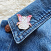 AC00252-MLT-OS - Fairy Cat Enamel Pin with Glitter Iridescent Fairy Wings ! Fairycore Jewelry - Cute Enamel Pin - Fun Cat Lover Gift - Wildflower + Co