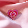 AC00246-PNK-OS - Y2K Aesthetic Heart Pin - Cute Enamel Pin in Pink Purple or Green - Powerpuff - Cute Gift for Friends - Wildflower + Co.  (1)