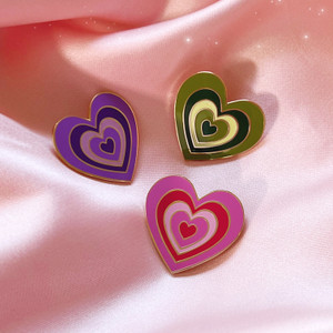 Y2K keychain heart valentines randomised colour