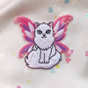 TR00512-MLT-OS - Fairy Cat Patch - Kitten Embroidery - Wildflower & Co 