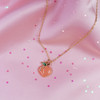 Peach Necklace - Cute Peach Jewelry - Wildflower + Co