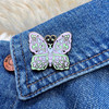 AC00253-PNK-OS Fluttering Heart Butterfly Enamel Pin - Fairy - Fairycore - Wildflower + Co